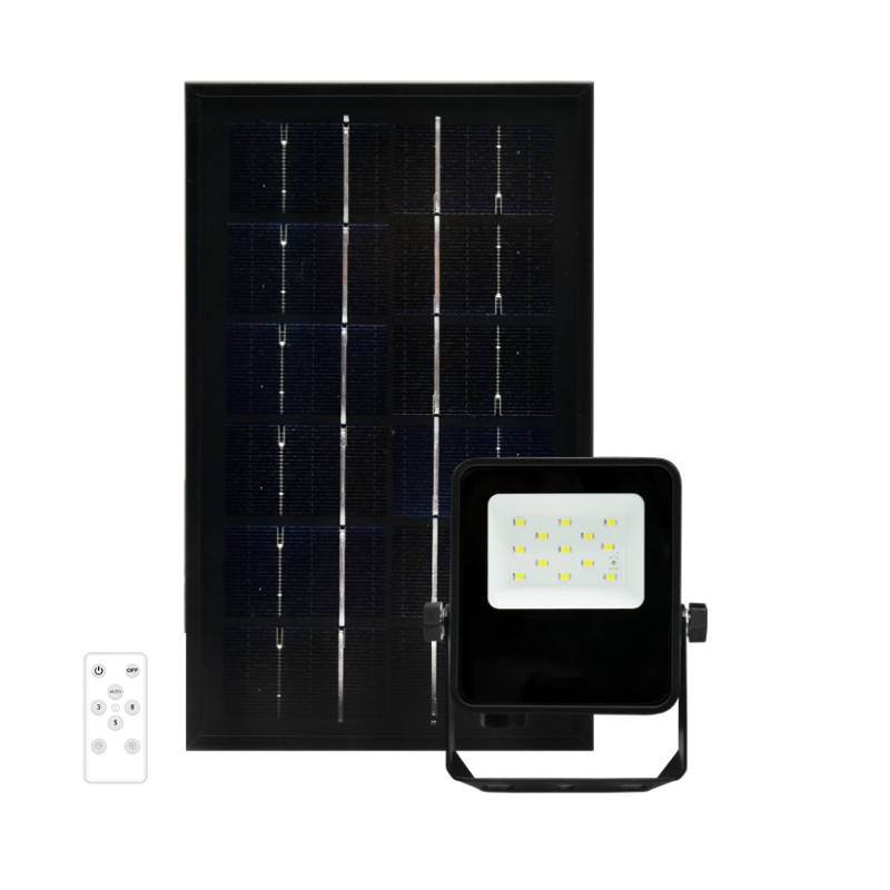 COL10016 023 030 047 Projecteur Solaire à Panneau Déporté 6000kelvins, disponible en 25W, 40W, 60W, et 100W