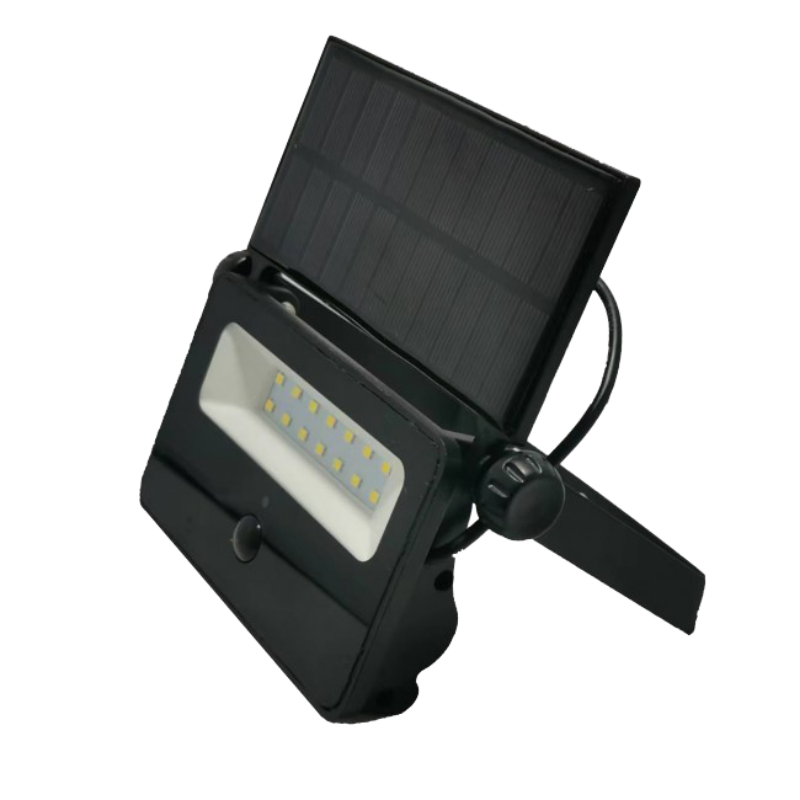 COL100163 Mini Projecteur Solaire à panneau intégré. Disponible en 800lumens ou en 1600lumens
