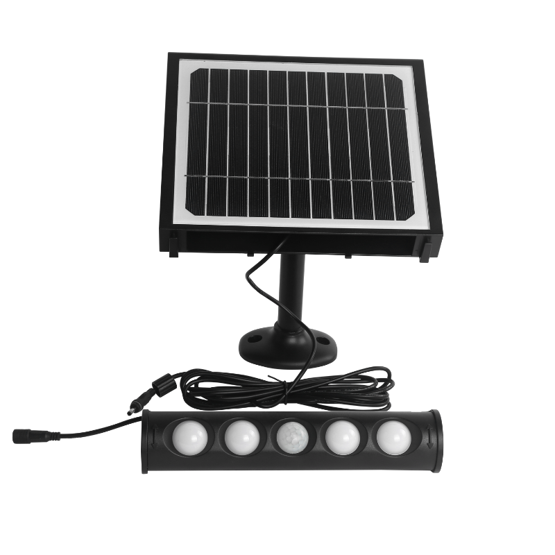 COL728149 (2) COL728149 Applique Solaire Multifonction. Mini réglette solaire 700Lumens à Panneau Déportbale avec détection